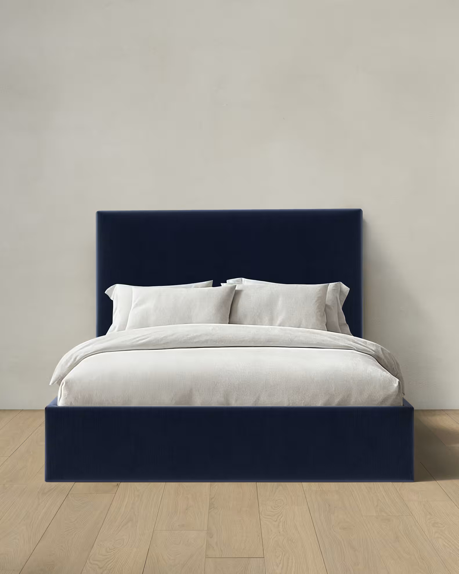 Performance Velvet Square Bed in Ocean | Quince