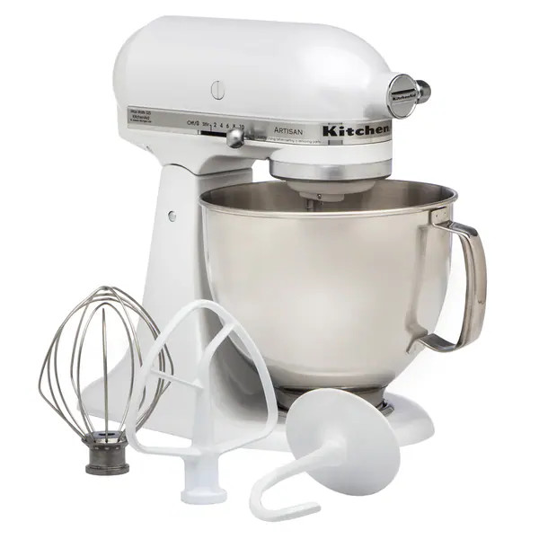 KitchenAid RRK150FP Frosted Pearl 5-quart Artisan Tilt-Head Stand Mixer (Refurbished) | Bed Bath & Beyond