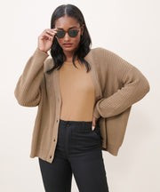 Cropped Cotton Cocoon Cardigan | Jenni Kayne