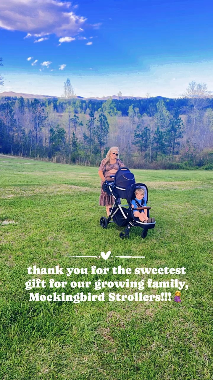 It’s a happy happy day when the sweetest happy mail came in from @hello_mockingbird 🤰🖤!!! Thank y’all for this sweet gift 🎁 and blessing our growing family!! 👶🏼 We are huge fans of your company and can’t wait to stroll Judson and baby Levi Rhett around in our mockingbird stroller with our new “second seat” 💺 attachment soon!!! 😍 Everyone, go check out @hello_mockingbird strollers - they are the best of the best!! 🥳 #mockingbirdstroller 

We went ahead and tried out the new stroller attachment gifted to our growing🤰 family on our mountain ⛰️ trails walk last night 🌿 and Judson absolutely loved it! 🥰 Getting ready and oh so excited for baby brother Levi Rhett to be here to join us in just another month!! 👶🏼🩵🤱 Future mama of TWO, here I come!! 🤭🫶🏽 #futuremamaoftwo #babyontheway 

Soaking in these final weeks and walks with just our little Judson before sweet baby 👶🏼 Levi Rhett is here to fill up his newborn bassinet!! These are truly the sweetest most exciting days for our family!! Thank you, @hello_mockingbird , for helping us get ready for baby #2 on the way!!🤰👶🏼🫶🏽🥹 You can shop this exact stroller and stroller attachment over on my LTKit shop - linked it for y’all there!! 🔗🛍️🛒 #babynumber2 

#LTKfamily #LTKbaby #LTKbump