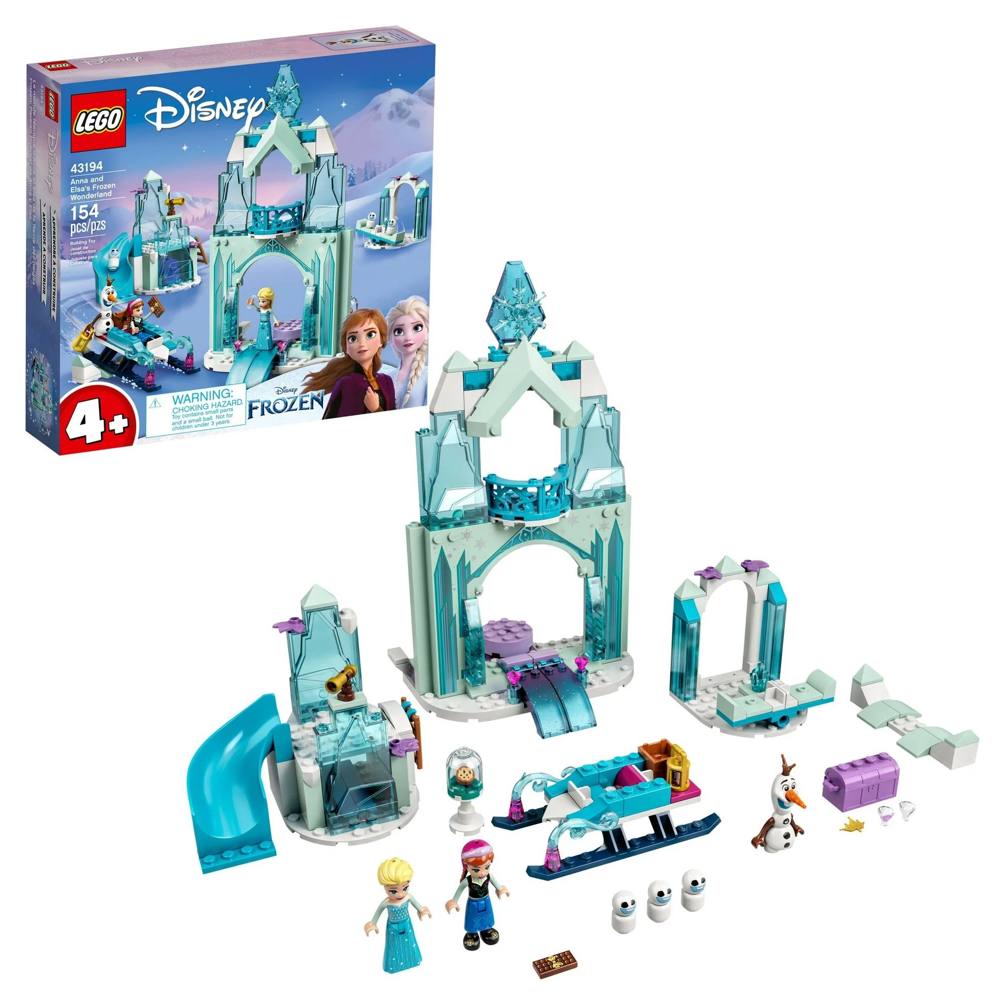 LEGO Disney Anna and Elsa’s Frozen Wonderland 43194 Castle Toy with Disney Princess Mini-Doll F... | Walmart (US)