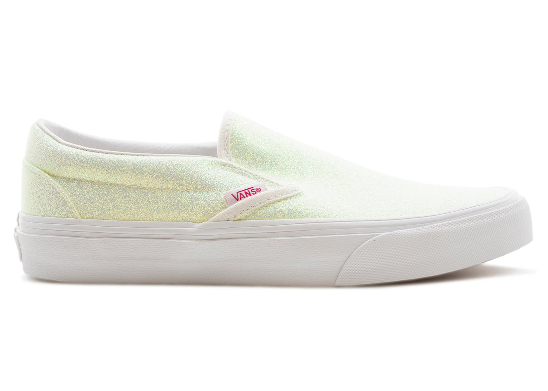 Vans Classic SlipOn UV Glitter (Women's) Sneakers in Pink/True White | StockX