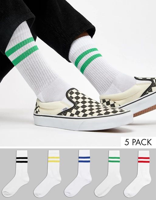ASOS DESIGN sports style socks 5 pack | ASOS UK