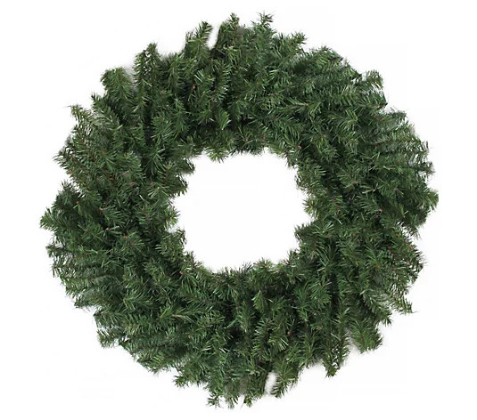 Northlight 24" Canadian Pine Artificial Christmas Wreath - QVC.com | QVC