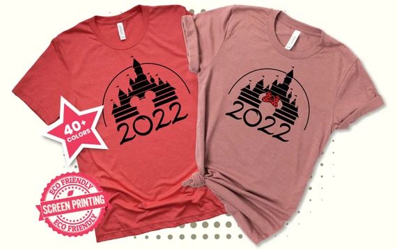 Disney Castle Mickey and Minnie 2022 Trip Shirt Disney Family | Etsy | Etsy (US)