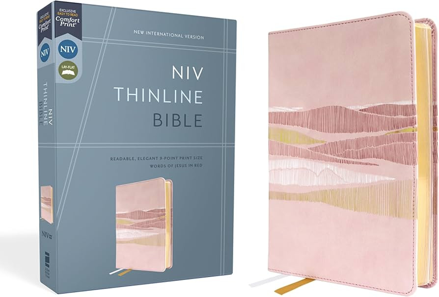 NIV, Thinline Bible, Leathersoft, Pink, Red Letter, Comfort Print | Amazon (US)