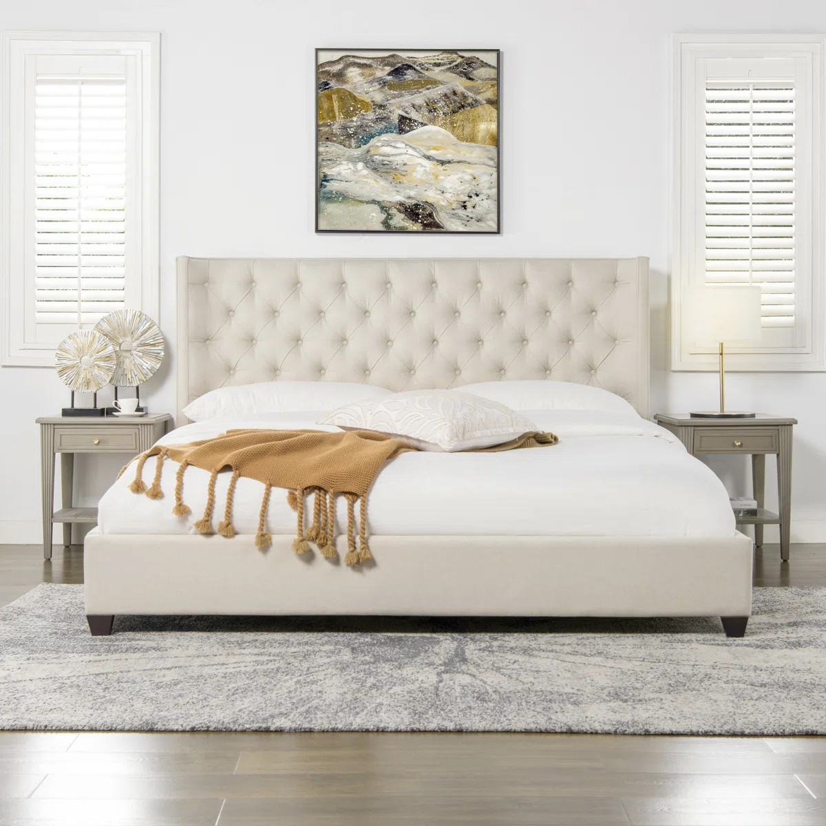 Naveen Upholstered Wingback Bed | Wayfair North America