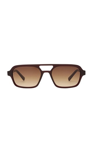 Dusty Sunglasses in Wine & Brown Grad | Revolve Clothing (Global)