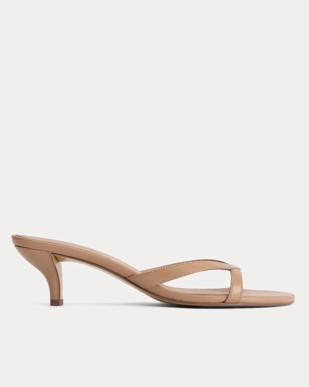 Everlane Sculpted Heel Sandal In Affogato, Size 10.5 | Everlane