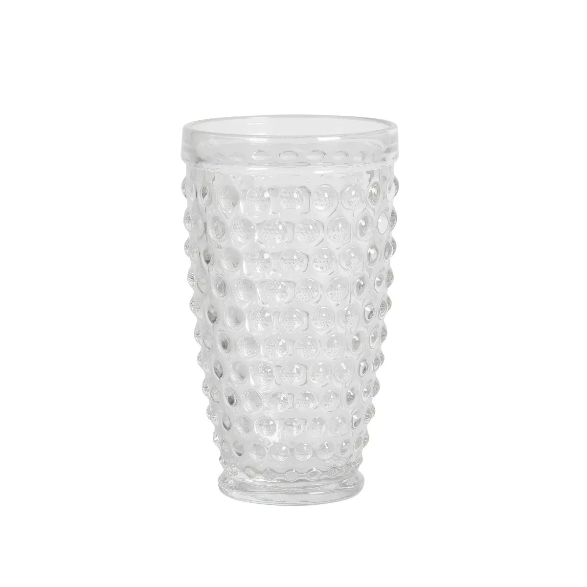 Martha Stewart Chauncey 4pk 14.3oz Hobnail Handmade Glass Tumblers | Target