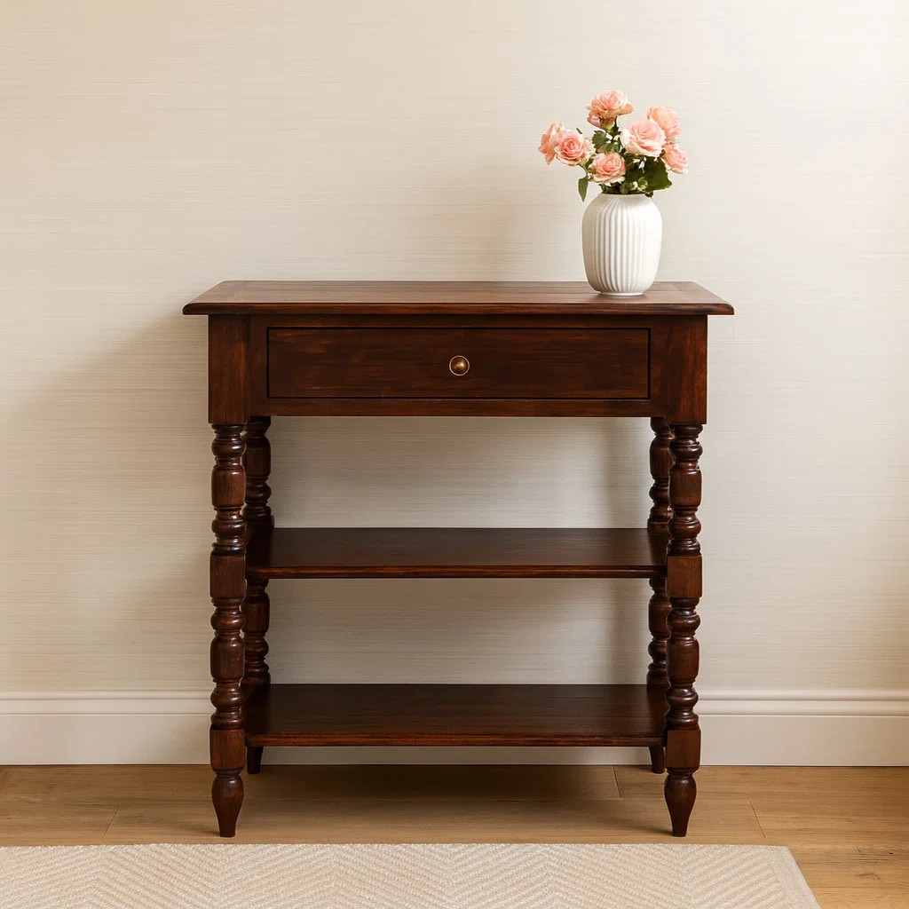 Walkerton Solid Wood End Table with Storage | Wayfair North America