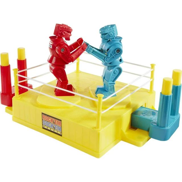 Rock 'Em Sock 'Em Robots Kids Game, Fighting Robots with Red Rocker & Blue Bomber | Walmart (US)