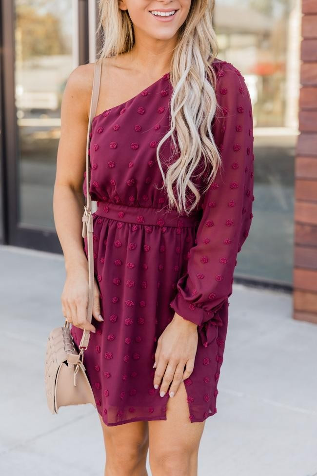 Love You More Burgundy Dress | The Pink Lily Boutique