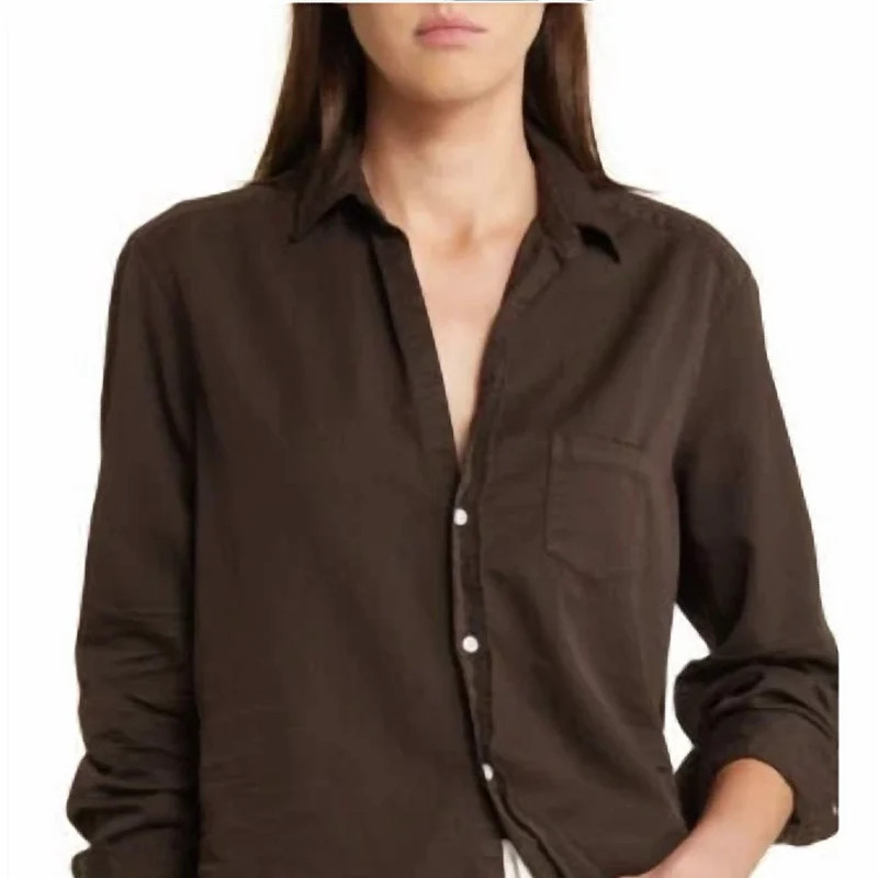 Frank & Eileen Eileen Women's Button Up In Irish Chocolate - Brown | Verishop