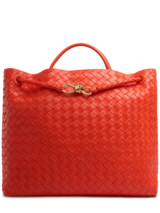 Large Andiamo leather top handle bag | Luisaviaroma