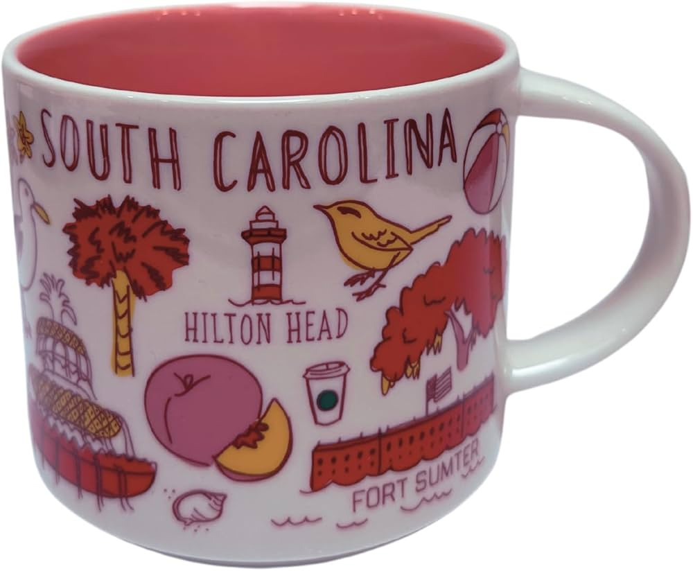 Starbucks South Carolina Mug Been There Series ,White,14oz | Amazon (US)