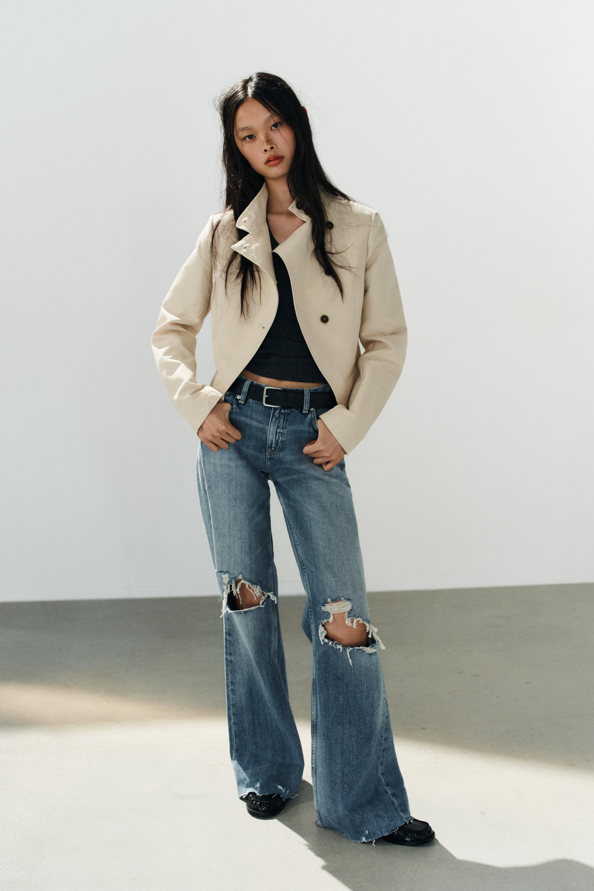 DOUBLE-BREASTED BUTTON BLAZER | Zara UK