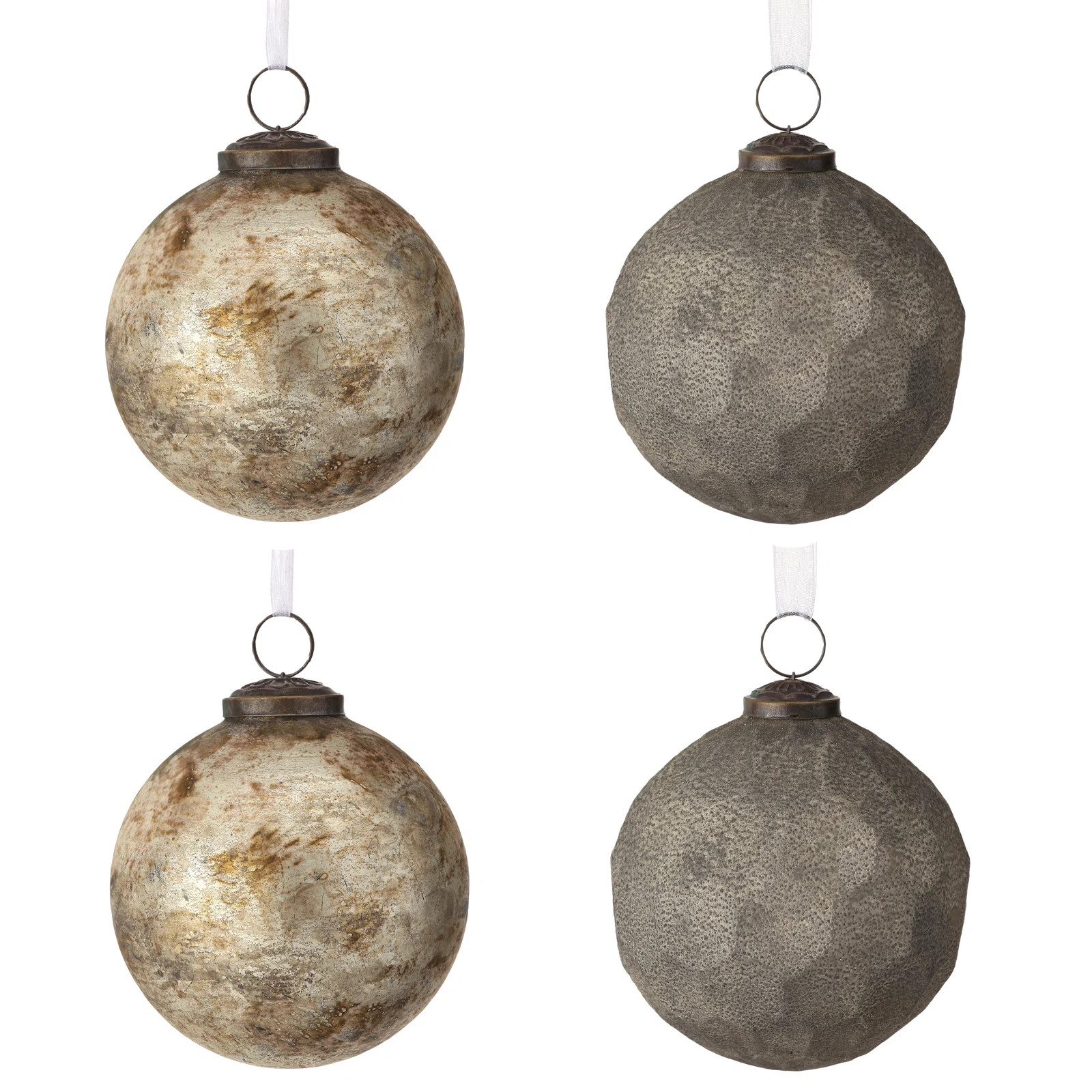 4" Glass Art Ball Ornament Set of 4 (Set of 4) | Wayfair North America