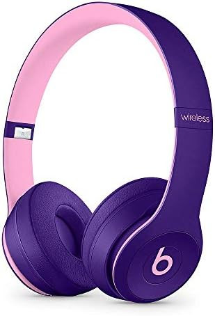 Beats Solo3 Wireless On-Ear Headphones - Beats Pop Collection - Pop Violet (Renewed) | Amazon (US)