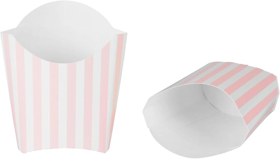 Restaurantware Bio Tek 3.9 x 2.6 x 3.5 Inch French Fry Cup 100 Disposable Snack Cups - Stackable ... | Amazon (US)