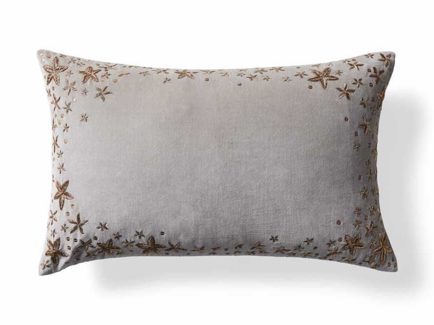Grey Starburst Lumbar Pillow Cover | Arhaus