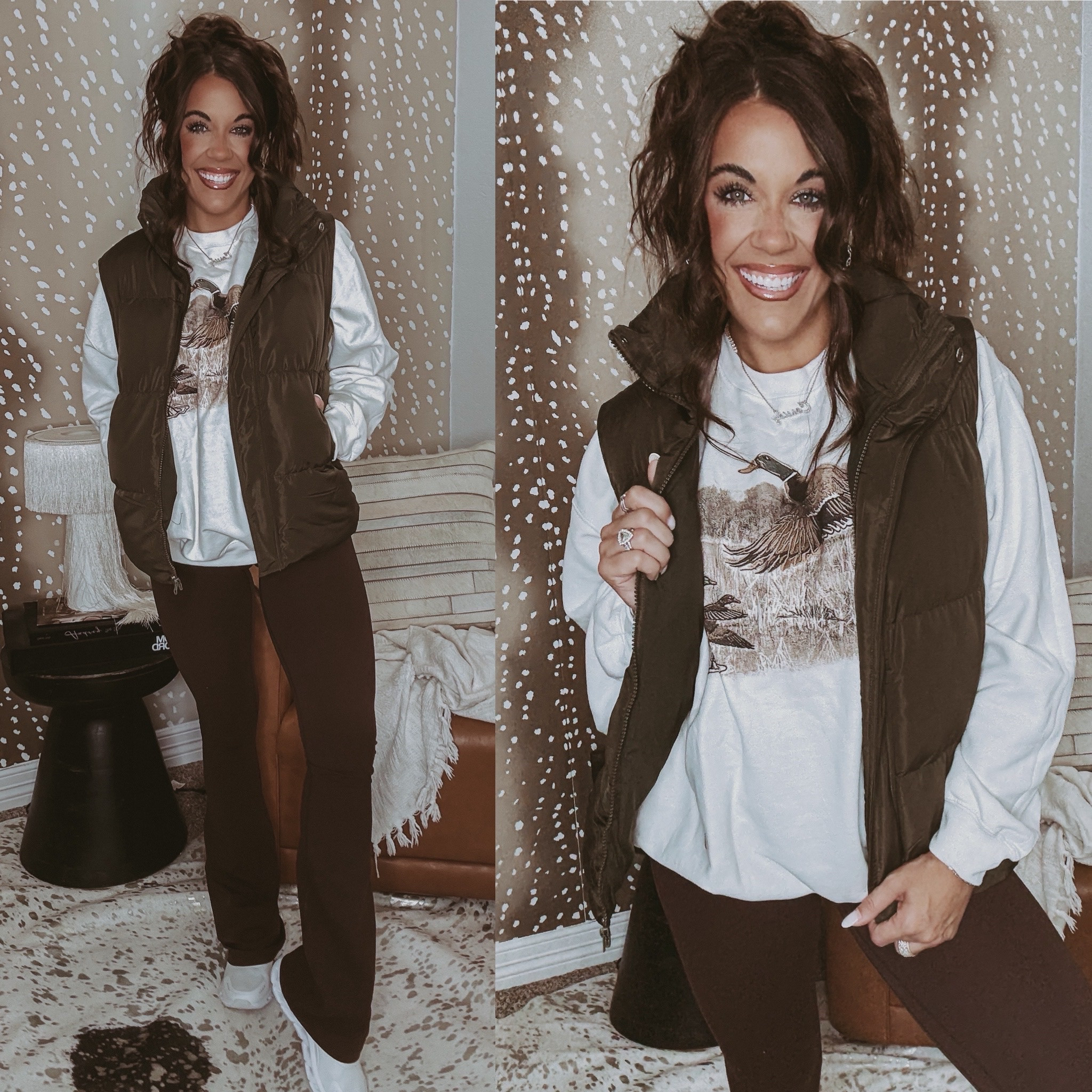 wearing S puffer + S sweatshirt + XS leggings


#LTKSaleAlert #LTKPetite #LTKFindsUnder50