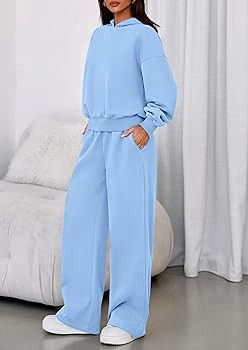 PRETTYGARDEN Womens Sweatsuits 2 Piece Set 2026 Casual Spring Long Sleeve Hoodie Loose Wide Leg S... | Amazon (CA)