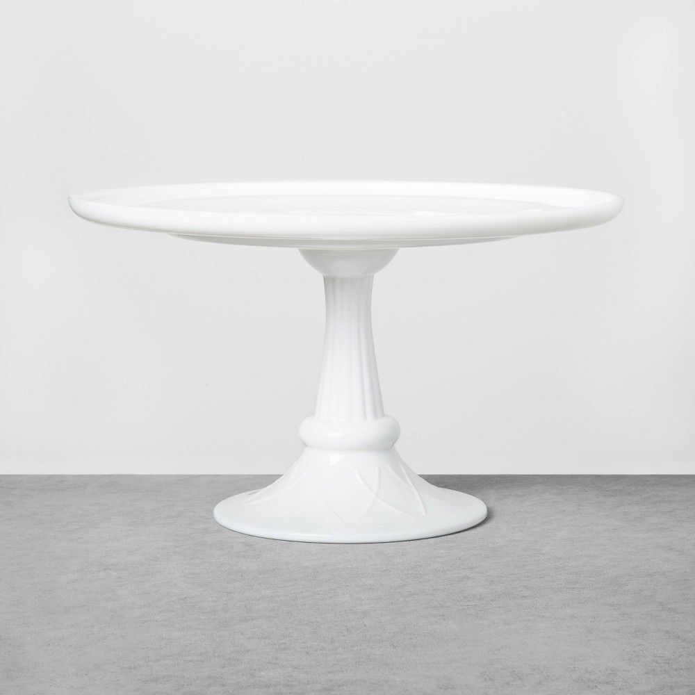 Tall White Milkglass Cake Stand - Hearth & Hand with Magnolia | Target