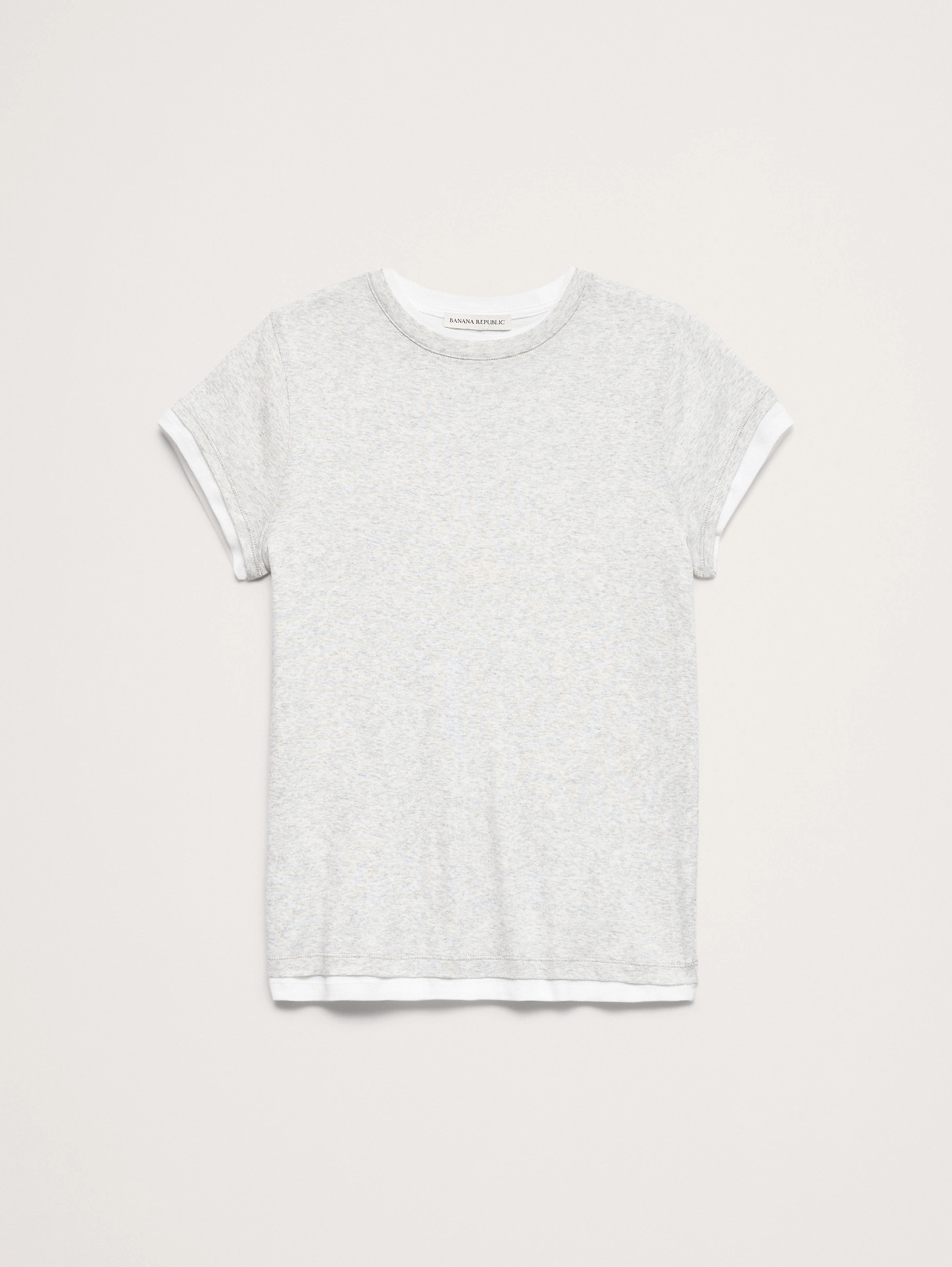 Airy Cotton Layered T-Shirt | Banana Republic (US)