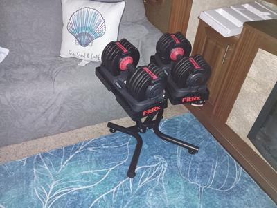 FitRx SmartRack and SmartBells Set, Dumbbell Weight Rack Stand with Two Quick-Select 5-52.5lbs Ad... | Walmart (US)