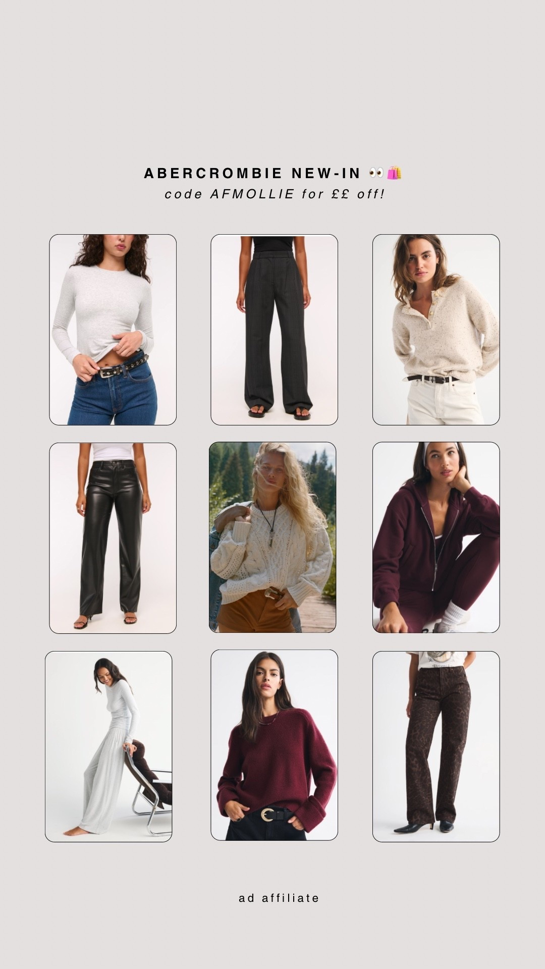 AFMOLLIE for a mega discount on Abercrombie right now 🌟 

#LTKxAF