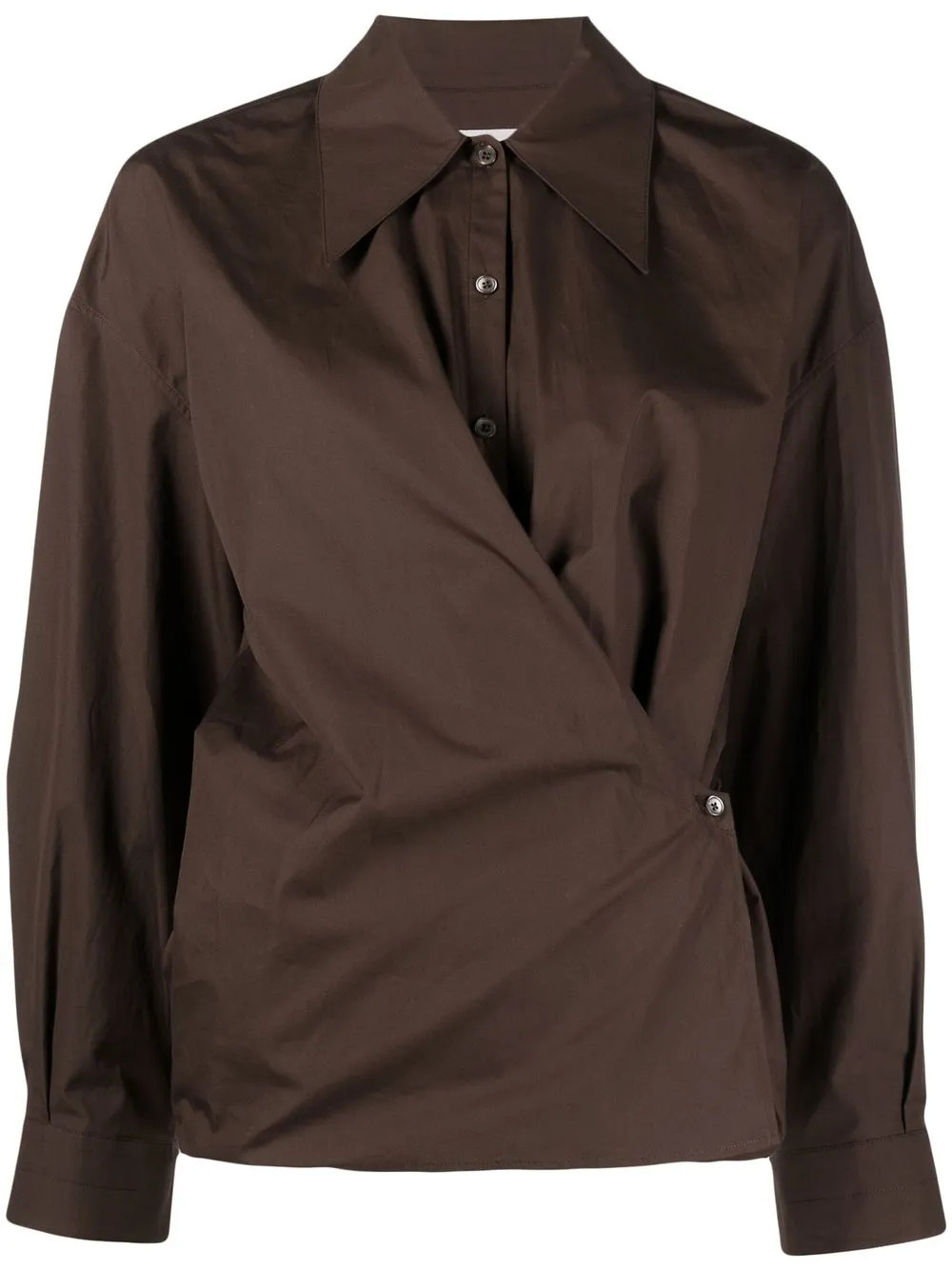 Lemaire Wraparound Cotton Shirt - Farfetch | Farfetch Global