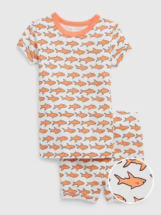 babyGap 100% Organic Cotton Shark PJ Shorts Set | Gap (US)