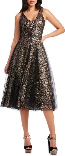 Courtney Sequin Midi Dress | Nordstrom