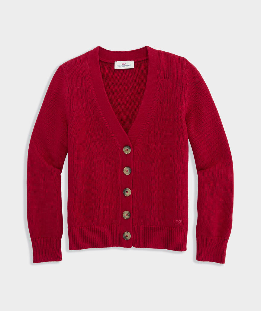 Girls' Katie Cotton Cardigan | vineyard vines