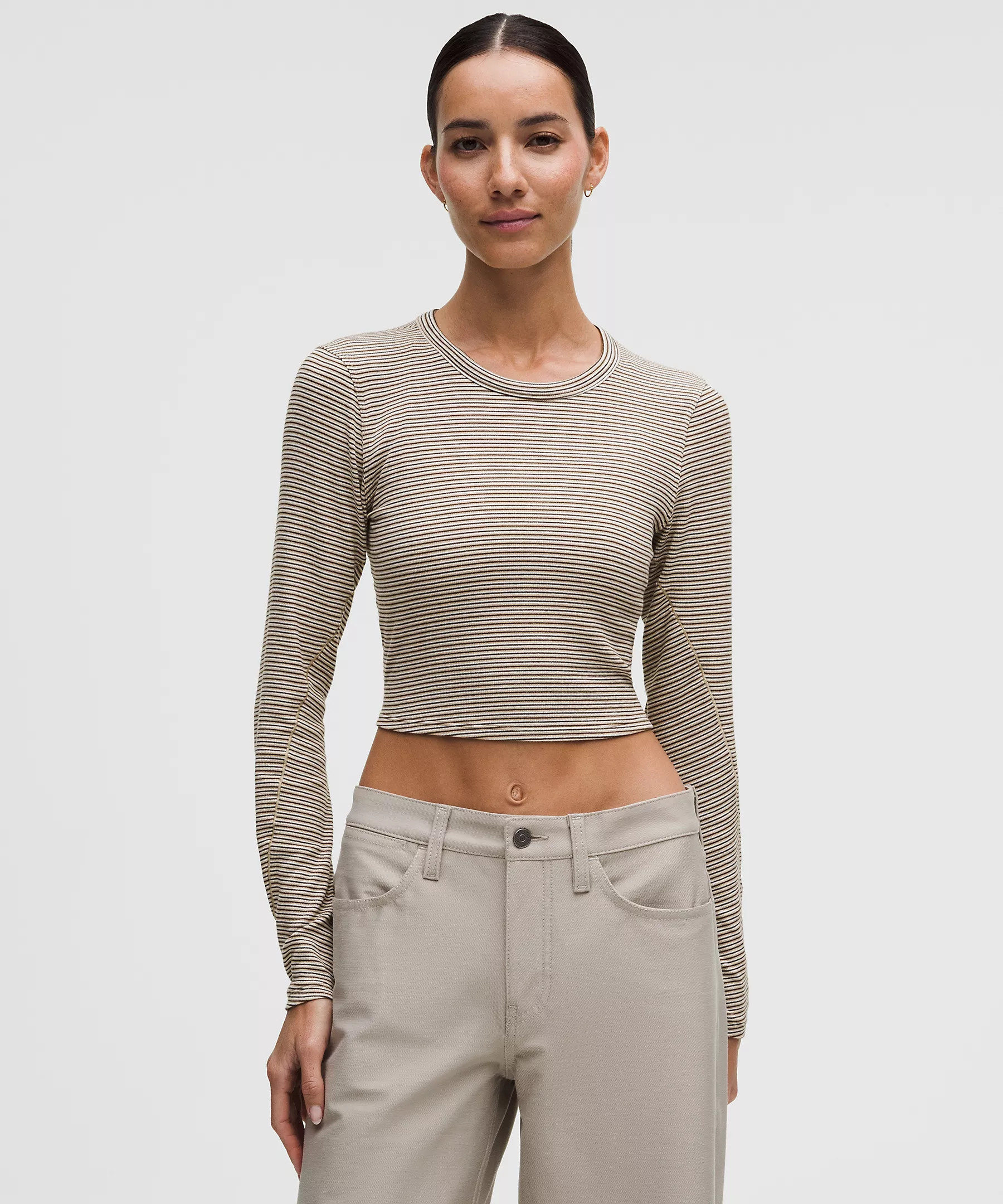 Hold Tight Straight-Hem Cropped Long-Sleeve Shirt | Lululemon (US)