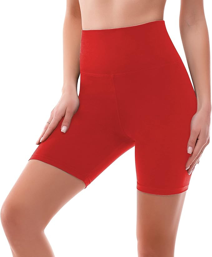 SINOPHANT High Waisted Women Biker Shorts - 6” Buttery Soft Elastic Tummy Control Shorts for Gy... | Amazon (US)
