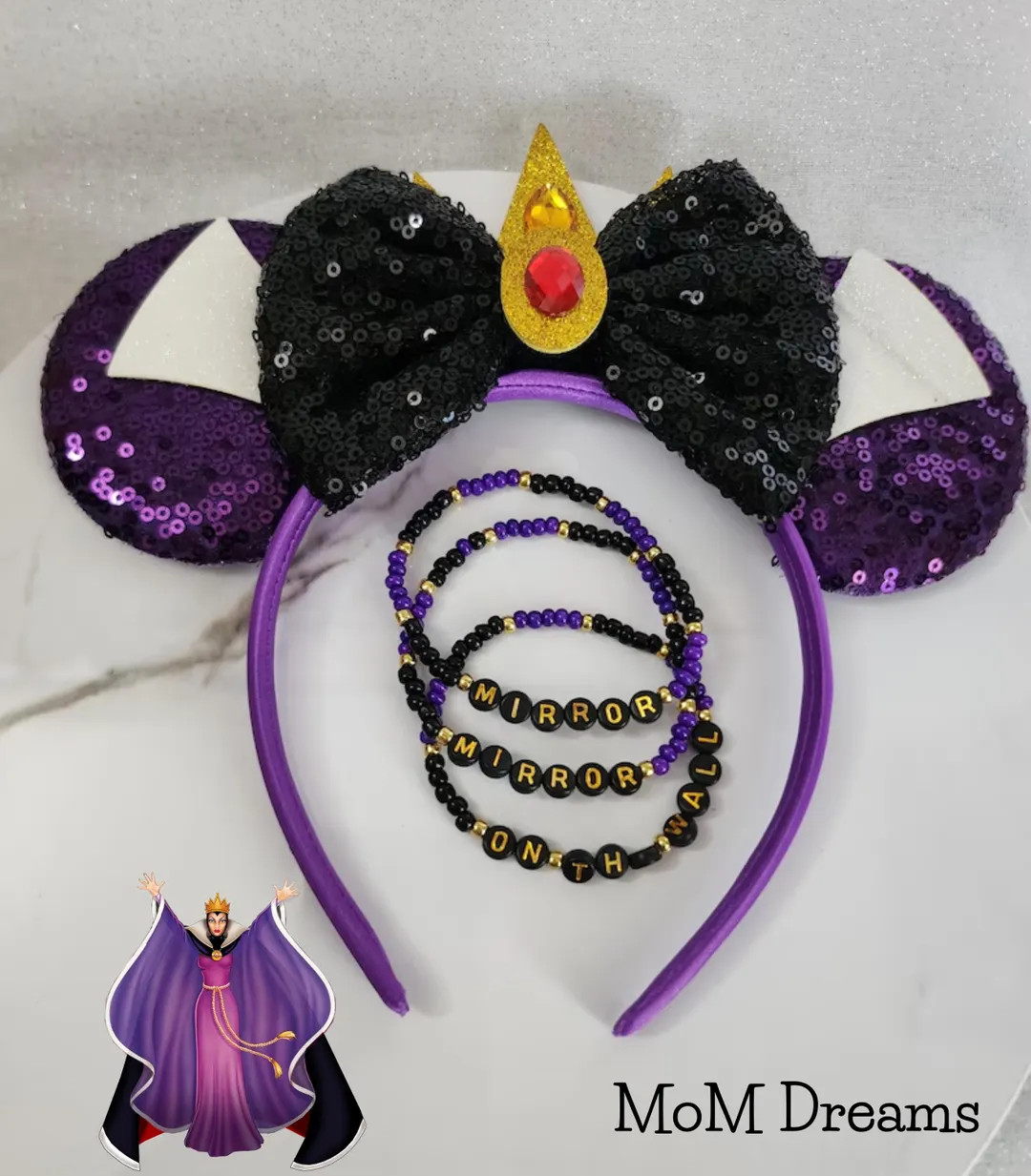 Evil Queen - Mirror Mirror on the Wall - Snow White Villain - Set of 3 Bracelets!!! - Etsy | Etsy (US)