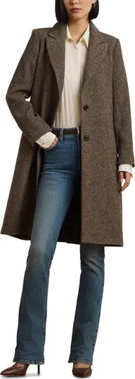 Lauren Ralph Lauren Wool Blend Tweed Coat | Nordstrom | Nordstrom