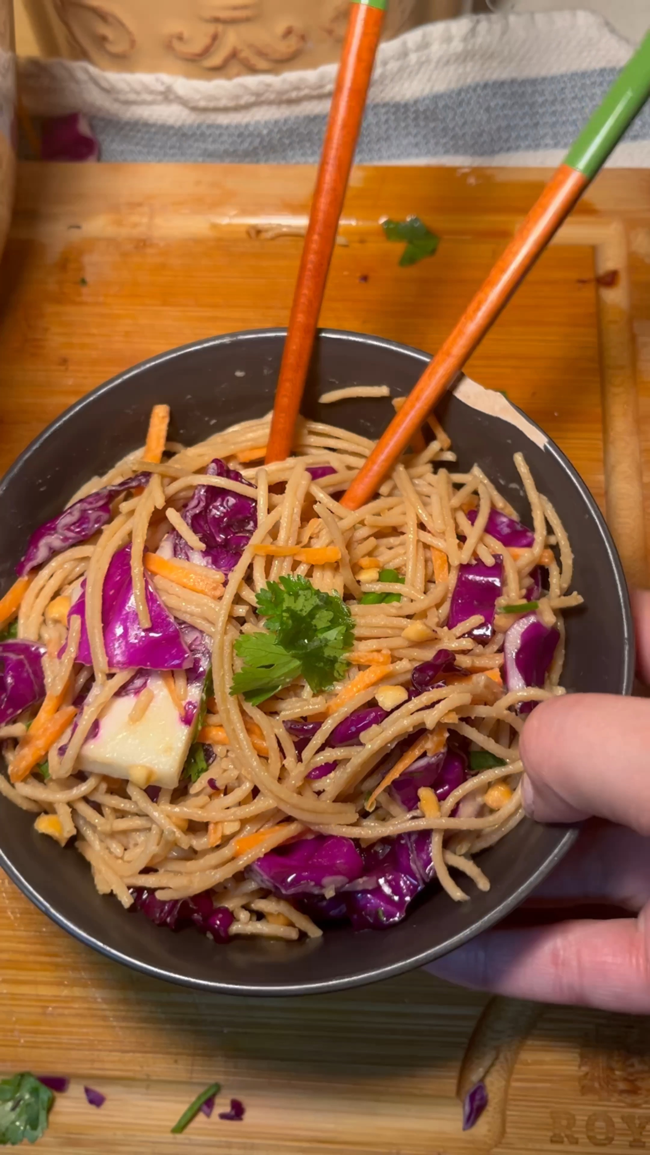 Overall rating: 8

Overall time: 8

The only cook time is for the pasta which is 8-10 min, but there is some time needed for chopping and gathering your ingredients.

Difficulty: 8

Very easy to throw everything together, but there is a bit of chopping.

Cost effectiveness: 7

Although you can find all ingredients under $4 there is quite a lot of ingredients.

Taste: 8

 Great flavor, just make sure to only mix in 8 oz pasta into your sauce or the flavor will be diluted.

Health: 9 

Pasta is whole wheat and balanced out with lots of veggies.

#LTKfamily #LTKVideo #LTKfitness