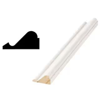WM 163 11/16 in. x 1-3/8 in. x 96 in. Primed Finger-Jointed Base Cap Moulding | The Home Depot