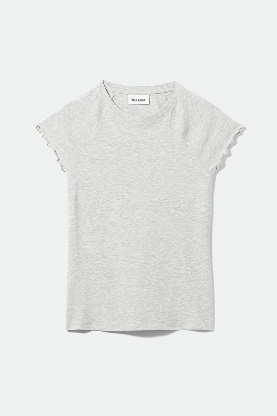 Enganliegendes Raglan-T-Shirt Vita | Weekday