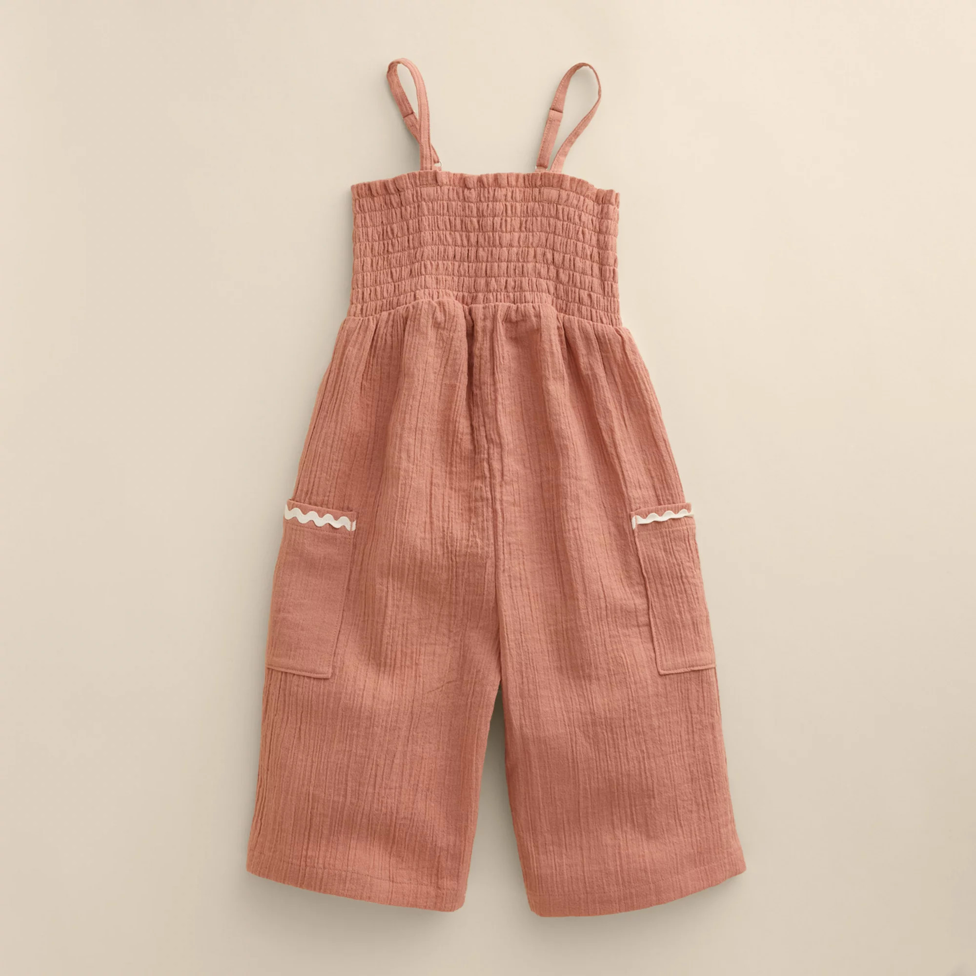 Girls 4-12 Little Co. by Lauren Conrad Smocked Wide Leg Jumpsuit | Kohl's