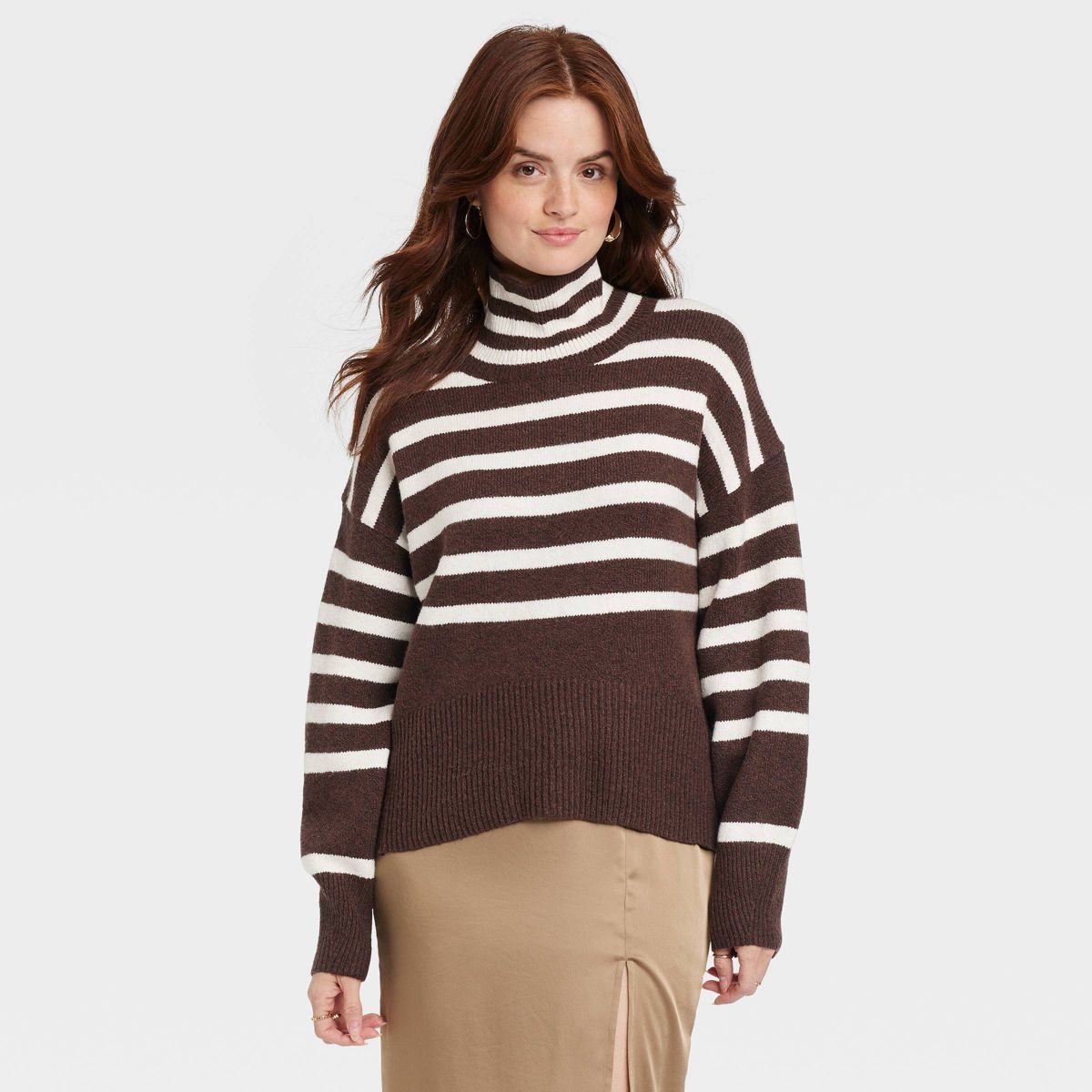 Women's Mock Turtleneck Pullover Sweater - A New Day™ | Target