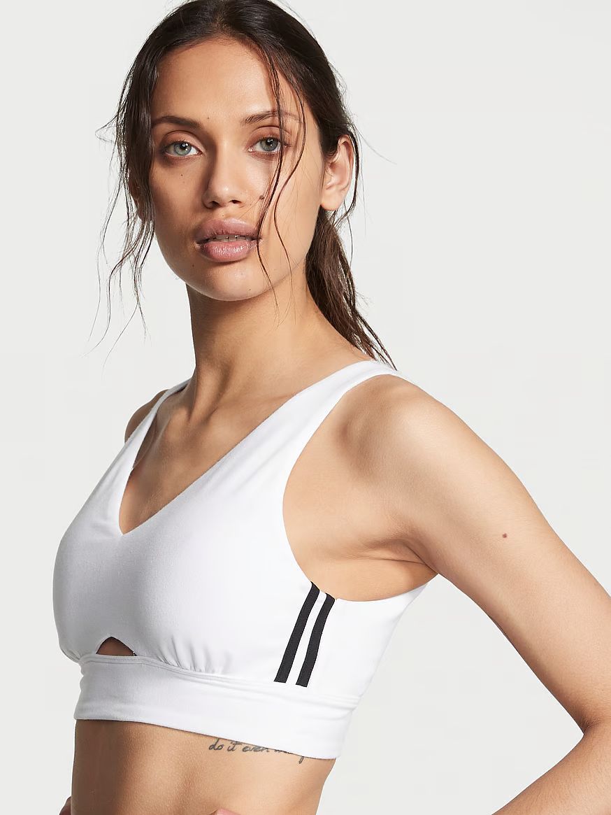 Cotton Cutout Longline Sports Bra | Victoria's Secret (US / CA )