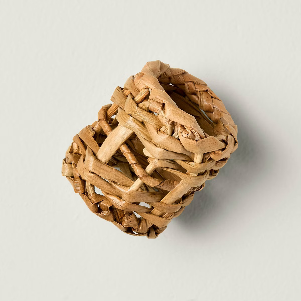 4pc Natural Woven Napkin Ring Set - Hearth & Hand™ with Magnolia | Target