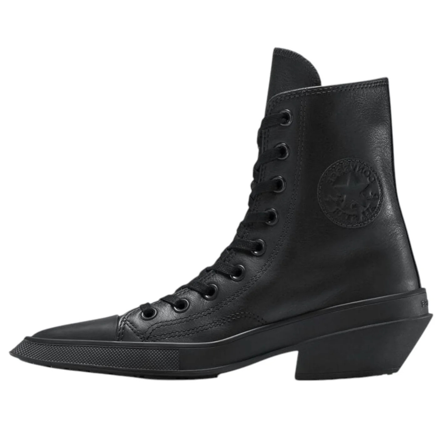 (WMNS) Converse Chuck 70 De Luxe Pointed High 'Triple Black' A13014C | KICKS CREW