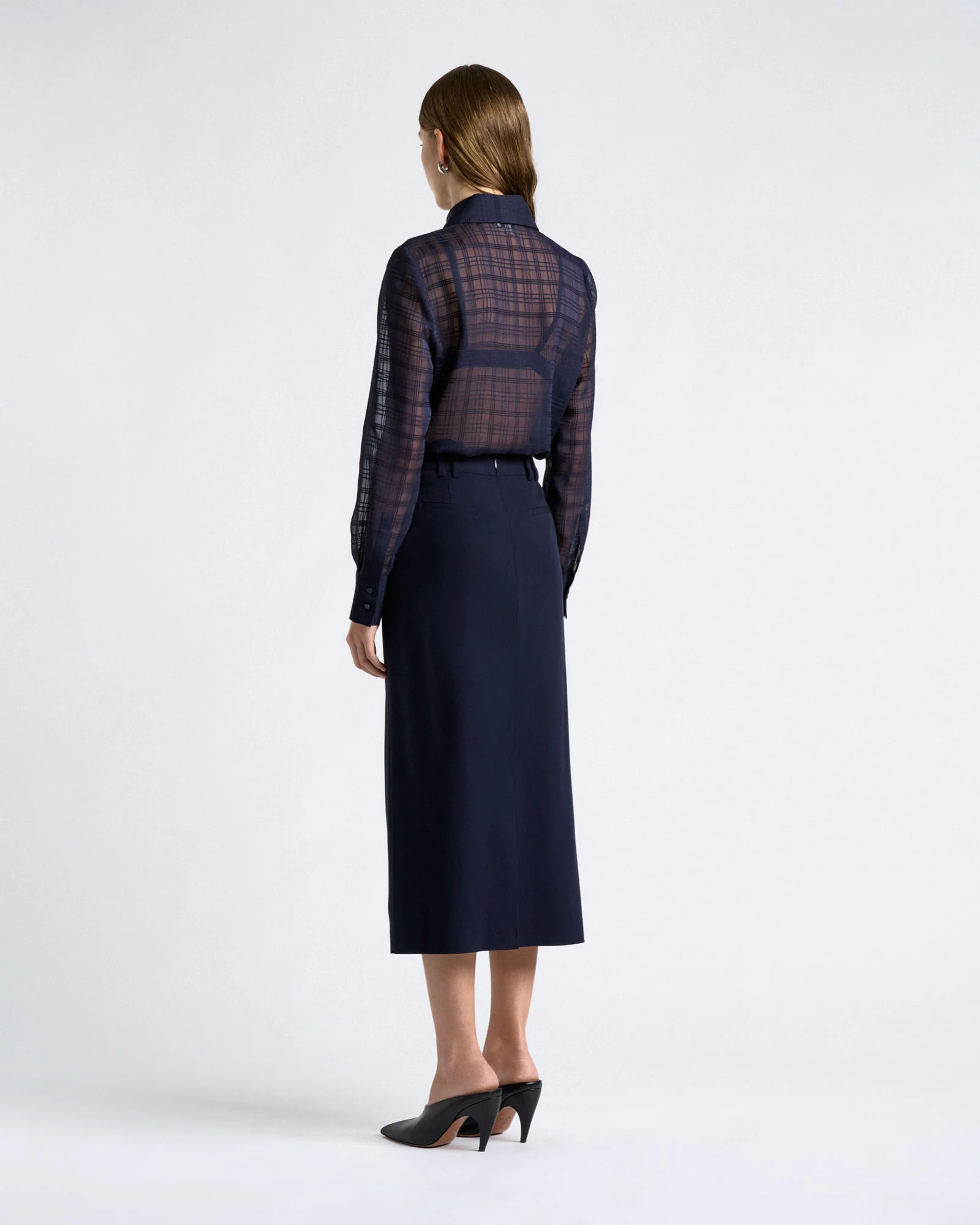 Sheer Check Shirt | Cue AU