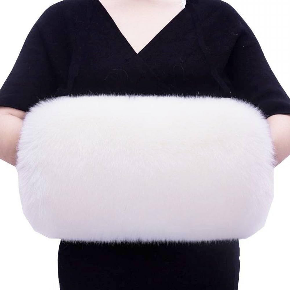 Women's Winter Faux Fur Hand Muffs Bridal Cold Arm Warmers for Bride Wedding Party | Amazon (US)