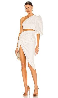 SAU LEE Jolene Dress in White from Revolve.com | Revolve Clothing (Global)